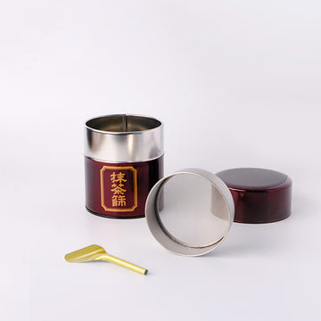 Japanese Tea Can Matcha Sieve Jar